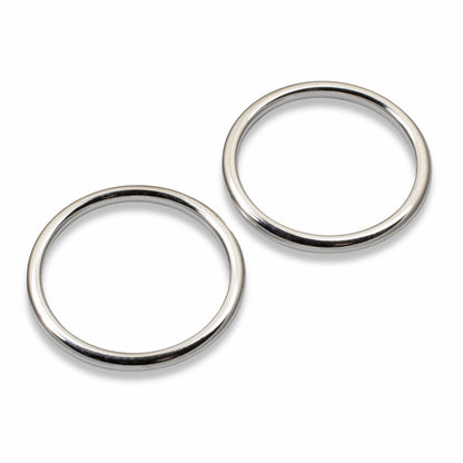 Open Frame Hoop Sterling Silver 25mm Charm Holders 2-Pack Nunn Design USA