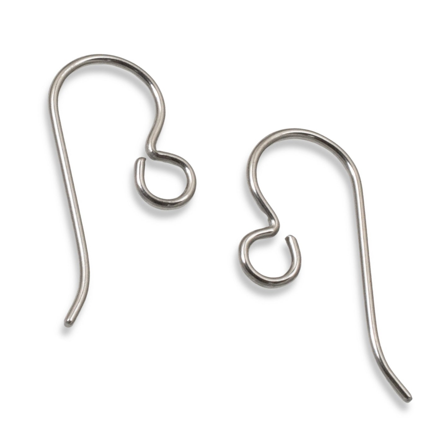 50-Pack Gray Niobium Ear Wires, Professional Jewelry Supply, Hypoallergenic USA Made