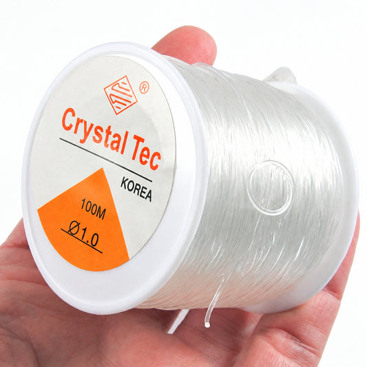 1mm Stretchy Clear Elastic String Beading Cord, 328 Feet/100 Meters