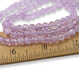 100 Glass Crackle Beads - Lavender - 6mm Round Bead Pack - DIY Jewelry-Making