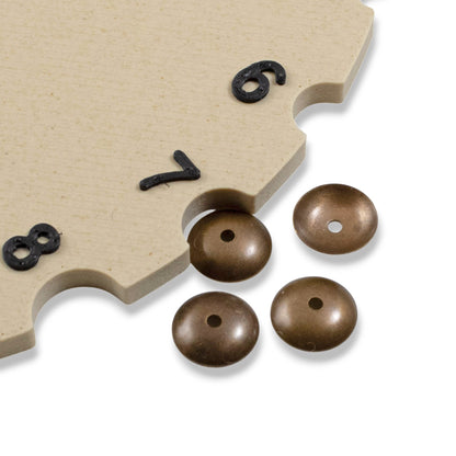 Classic Bead Caps 7mm: Antiqued Natural Brass Vintaj 20-Pack Findings