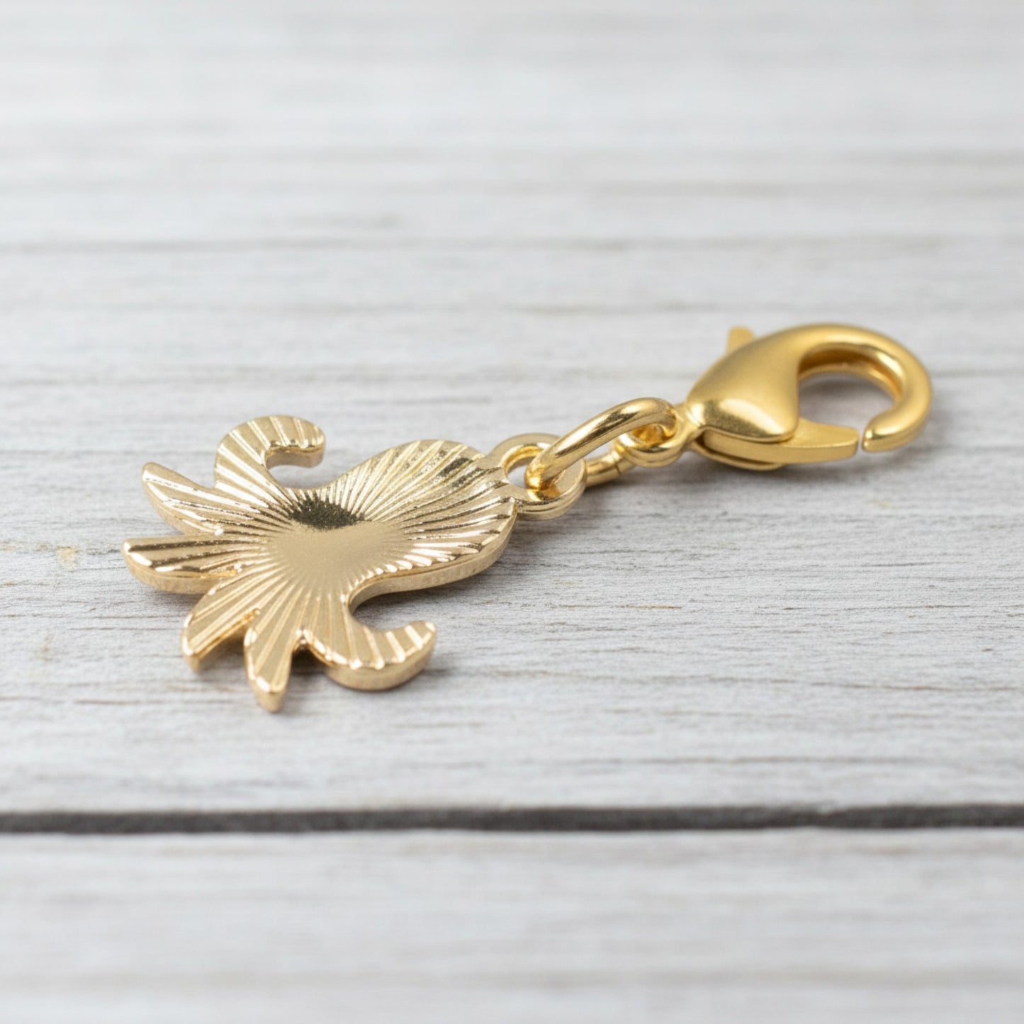 Pink Octopus Clip-On Charm, Gold-Plated Sea Life Handbag and Jewelry Accessory