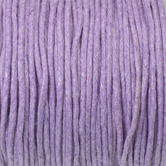 Lavender 1mm Waxed Cotton Cord - 25 Meters - Jewelry and Craft String
