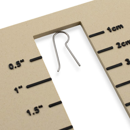 Niobium Earring Hooks Gray 10-Pack: Regular Leg Ear Wire Blanks Hypoallergenic Sensitive Ears USA Made Unanodized