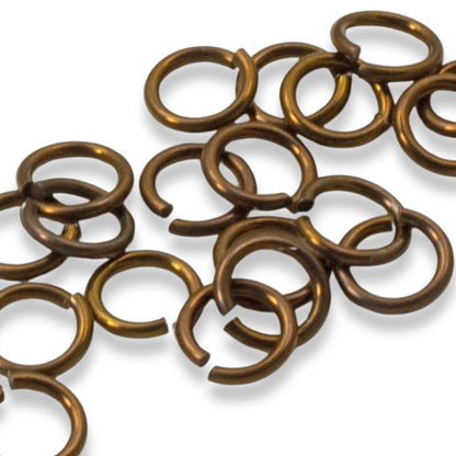 Bronze Niobium Jump Rings 5mm, 20G Hypoallergenic Jewelry Making, 20-Pack