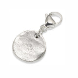 Silver Fossil Clip-on Charm, Prehistoric Accessory for Bags and Jewelry, Unique Geology Gift