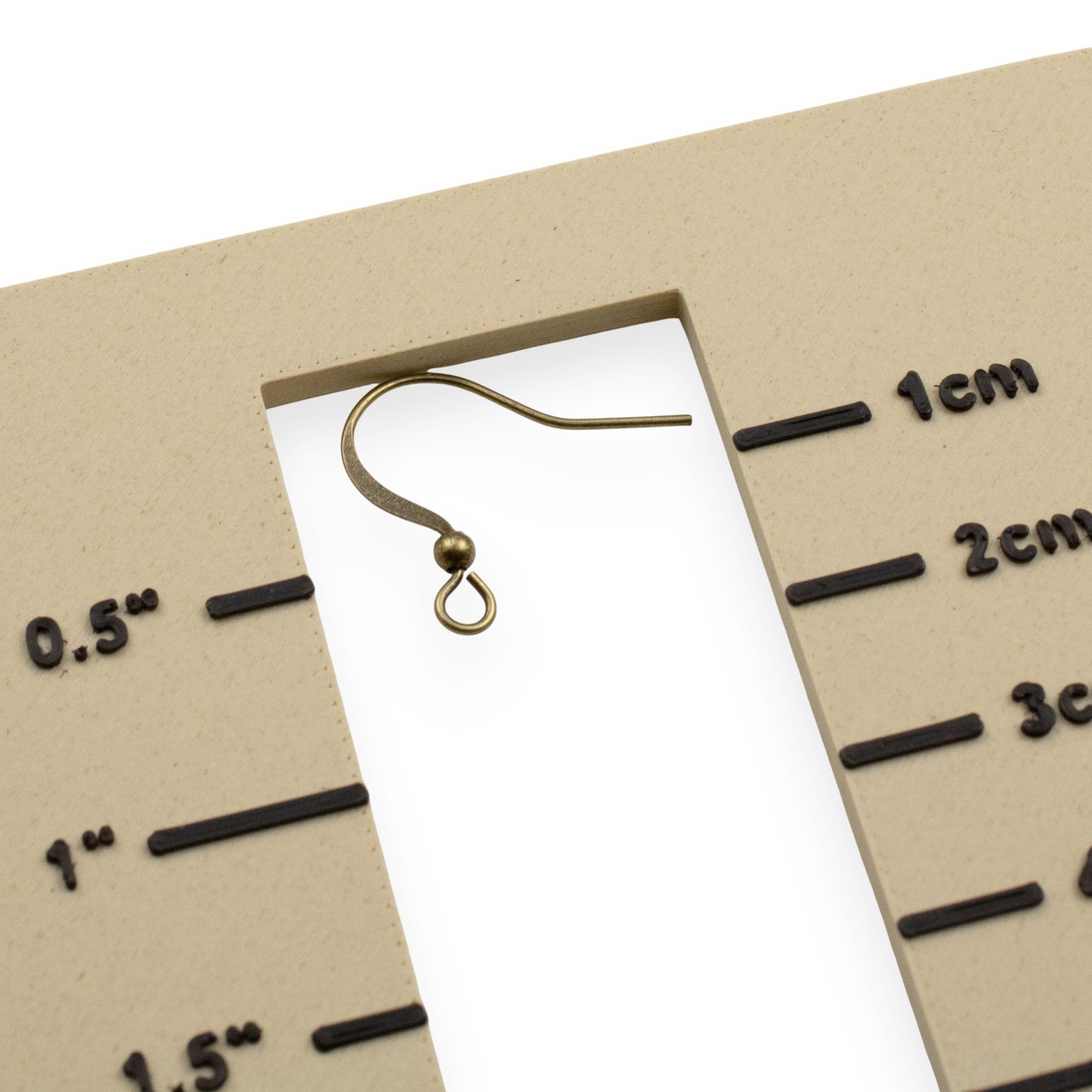 200-Pack Antique Brass Ear Wires with Accent Beads - Vintage-Style Earring Hooks