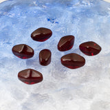 50 Garnet Red Lantern Beads - Czech Glass Craft Beads - DIY Jewelry Supplies