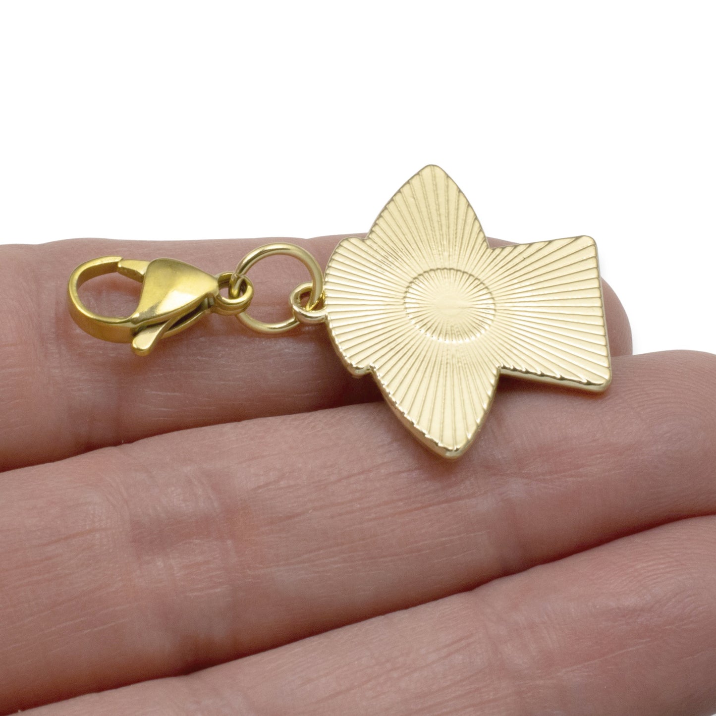 UFO Clip On Charm, Enamel Spaceship Sci-Fi Accessory, Retro Space Lover Gift