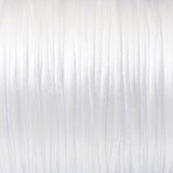 White Satin Nylon Cord - 1mm Smooth String - 30 Meter Spool - DIY Jewelry Cord