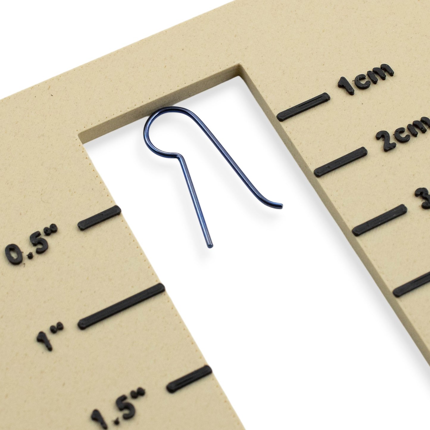 Niobium Earring Hooks Dark Blue 10 Pack: Regular Leg Ear Wire Blanks Hypoallergenic Sensitive Ears USA Made