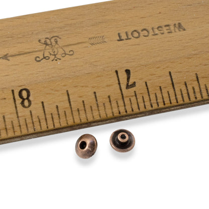 Copper BeadAligners 50-Pack: Classic Stabilizers for Lampwork Large Hole Beads