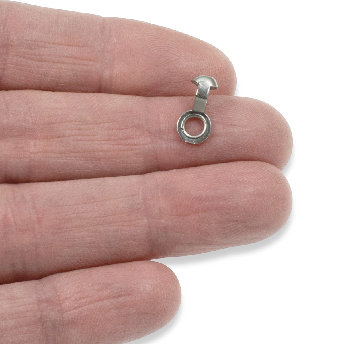 Stainless Steel Loop Connectors, 50-Pack Ball Chain #6 Size Fan Pull Hardware