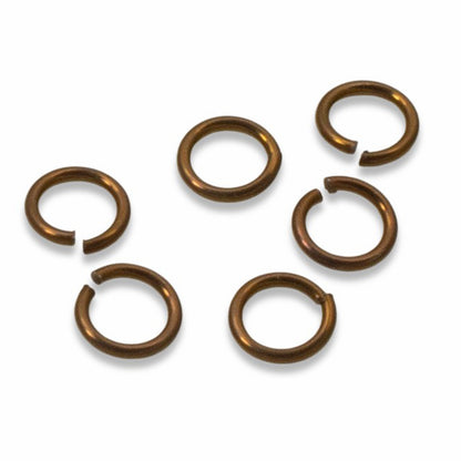 Bronze Niobium Jump Rings 5mm, 20G Hypoallergenic Jewelry Making, 20-Pack