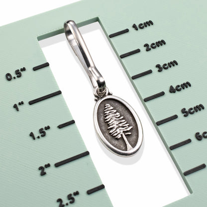 Not All Who Wander Are Lost Zipper Pull: Tolkien Quote Redwood Tree Luggage Tag
