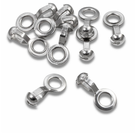 25 Stainless Steel Loop Connectors for #10 Ball Chain - Heavy Duty and Durable "A" Couplings