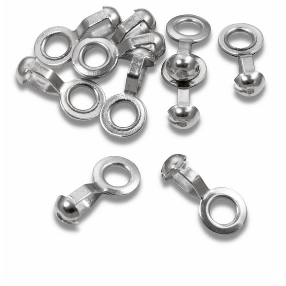 25 Stainless Steel Loop Connectors for #10 Ball Chain - Heavy Duty and Durable 