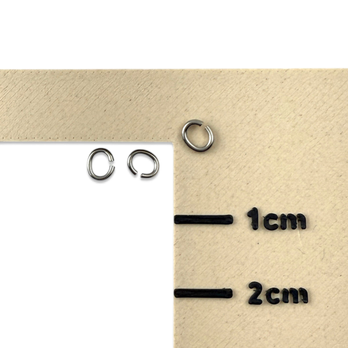 Titanium Oval Jump Rings, Small 15-Pack, Hypoallergenic Open Findings