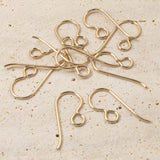10 Premium Gold Filled Ear Wires - Regular Loop - 14/20 Gold Filled - USA Made
