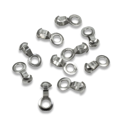 Stainless Steel Loop Connectors, 50-Pack Ball Chain #6 Size Fan Pull Hardware