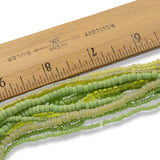 Lime Green Glass Seed Beads Set, Jewelry Basics Bead Mix 90g