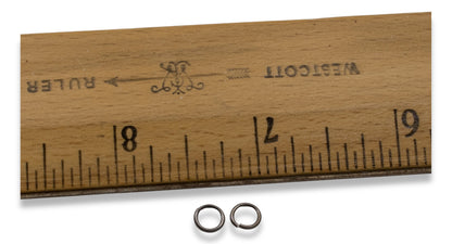 100-Pack Black 20 Gauge Round Jump Rings, 4mm Inside Diameter