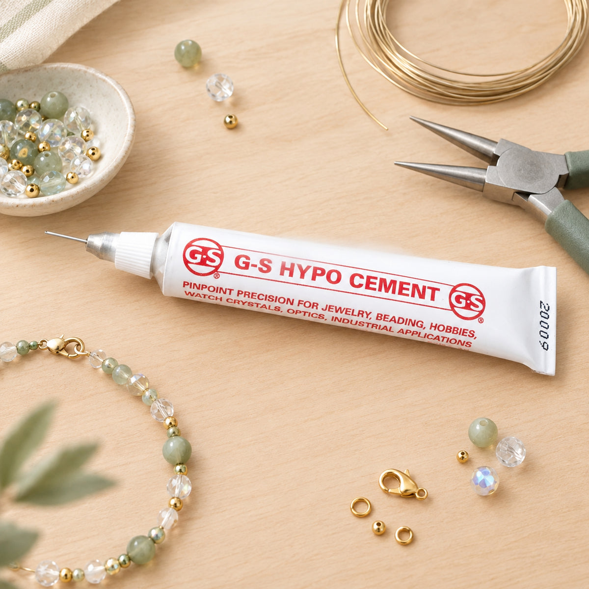 G-S HYPO CEMENT Jewelers Hobby Adhesive Crafting Glue 1/3 oz. Tube