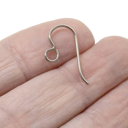 Niobium Earring Kit Gray, Complete Findings for 2 Pairs, Just Add Beads, Hypoallergenic Jewelry Making