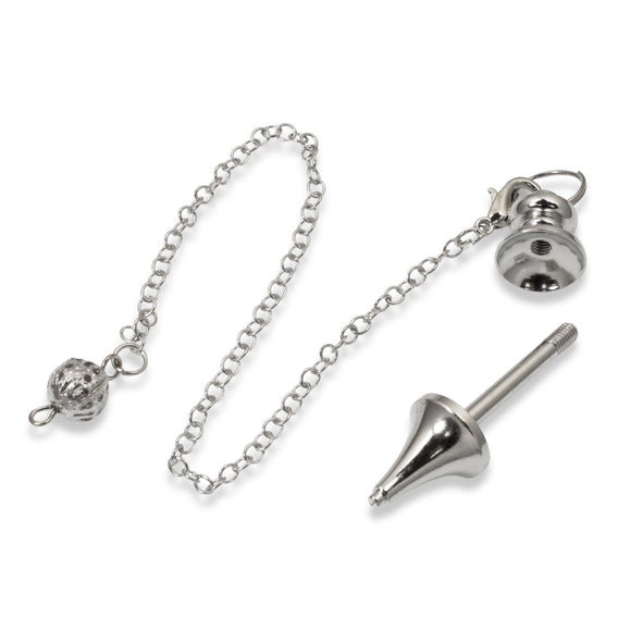 Beadable Pendulum - Interchangeable Bead Design - Customizable Dowsing Pendant
