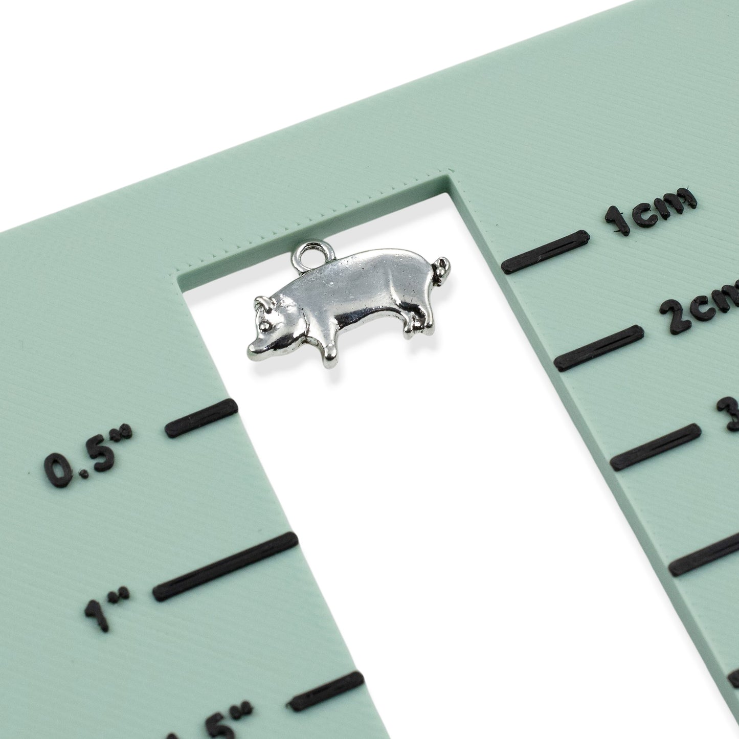 Pig Charms 10Pcs, Silver Farmhouse Animal Pendants, Rustic Country DIY Jewelry
