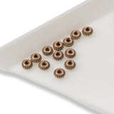 12 Copper 5mm Coiled Beads, TierraCast Pewter Bali Spacer for Handmade Jewelry