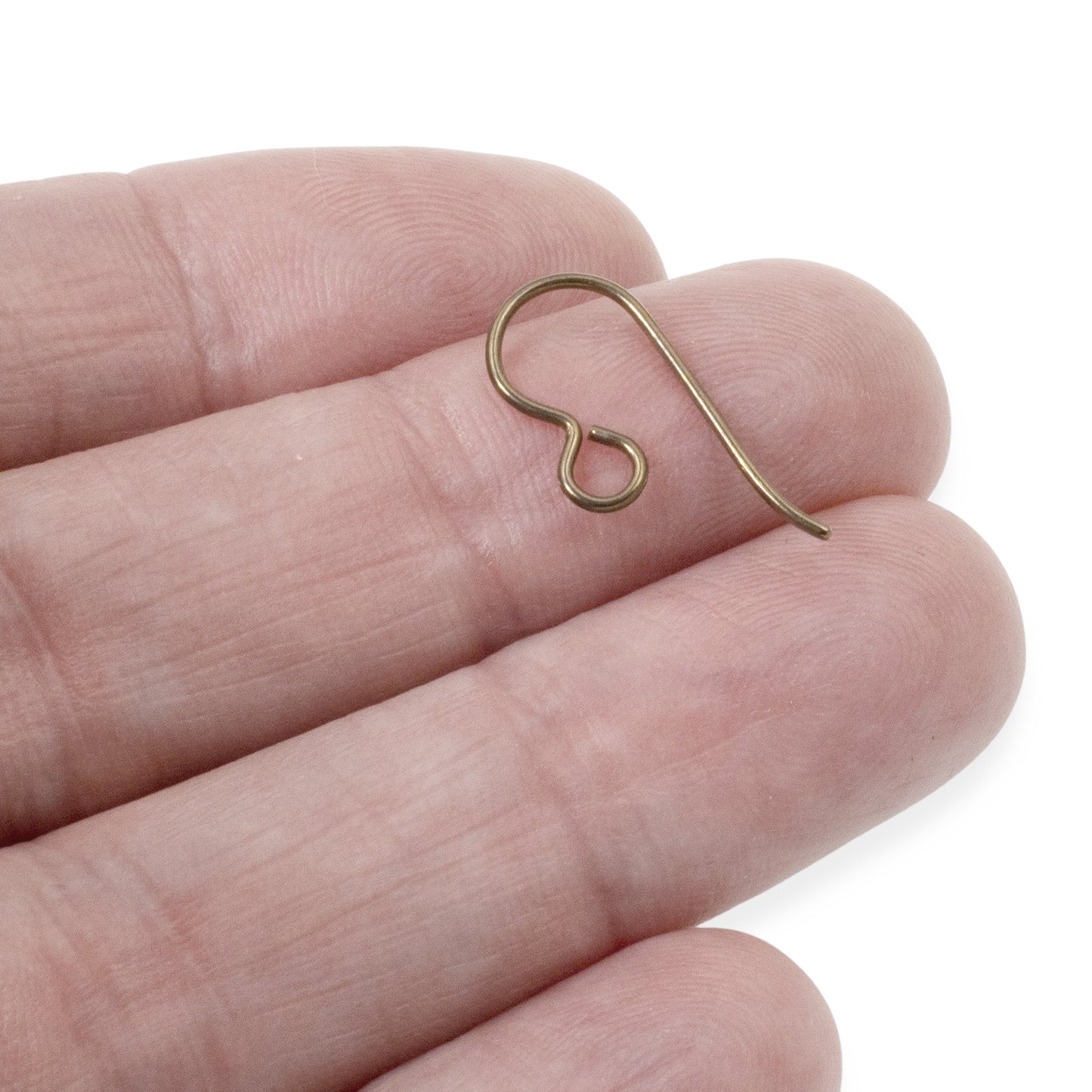 50 Pack Antique Brass Niobium Ear Wires, Professional Jewelry Supply, Hypoallergenic, USA Made