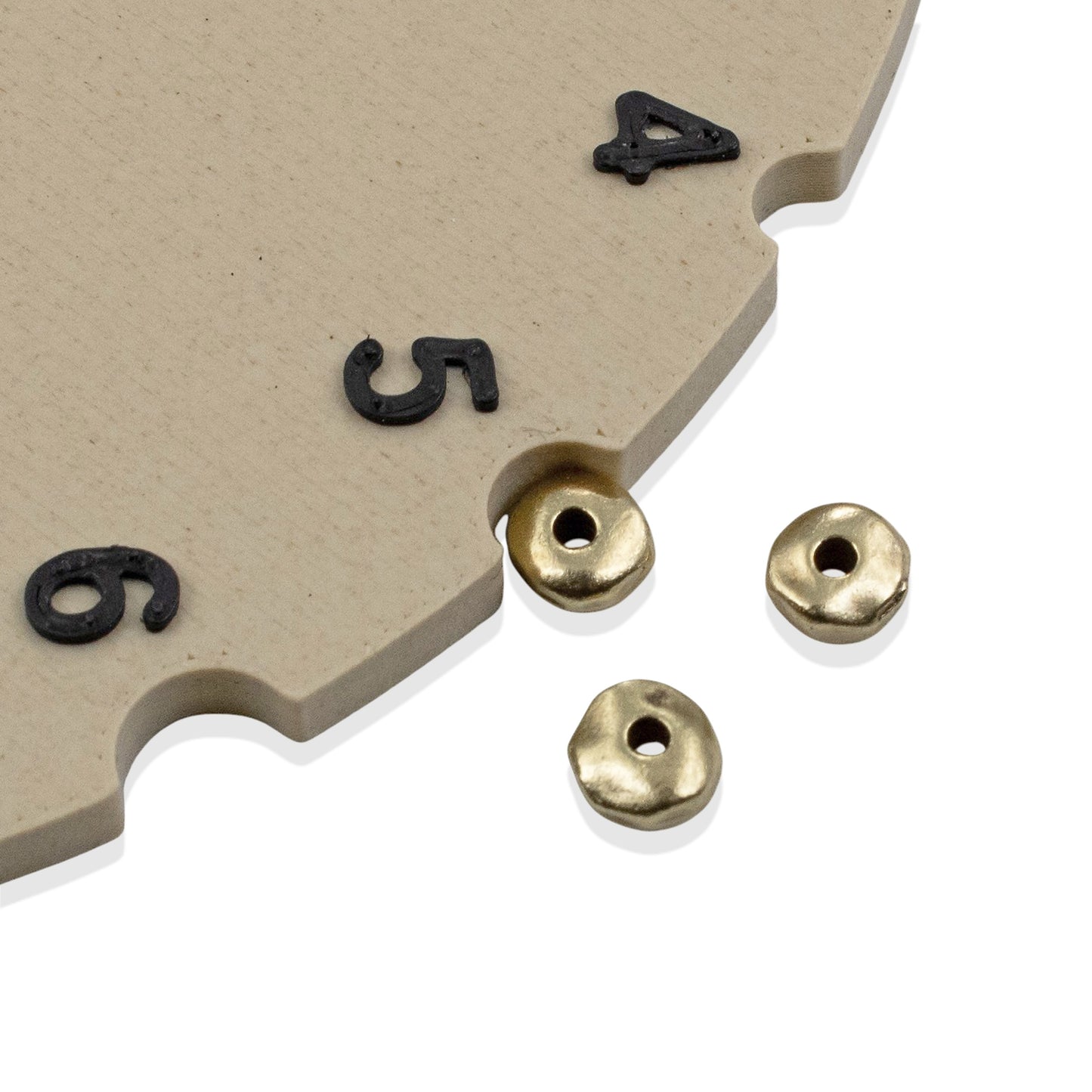Brass Nugget Beads: Satin Brass Organic Pewter Spacers 5mm Limited Edition 25-Pack