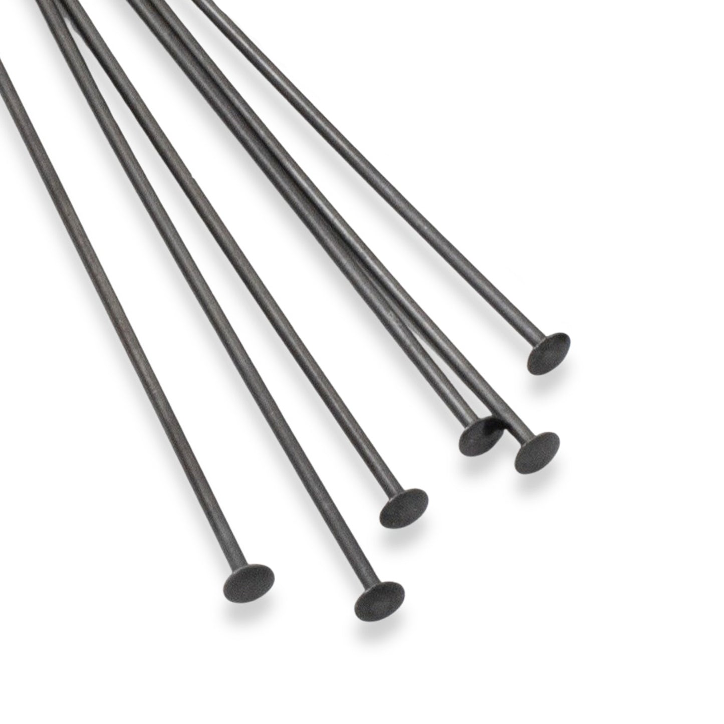 Black Niobium Head Pins 20G 1.5" Hypoallergenic USA Made 20pk for Sensitive Ears