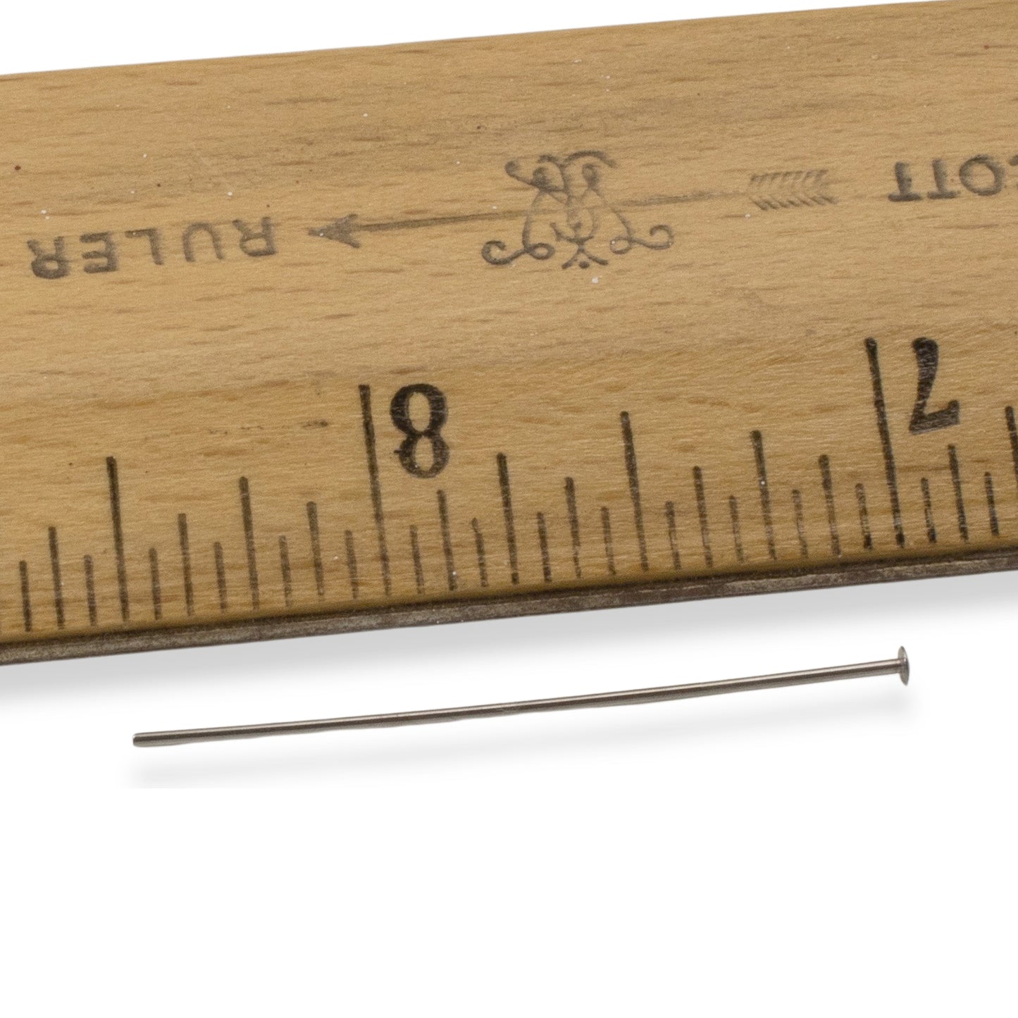 Gray Niobium Head Pins 20G 1.5" Hypoallergenic USA Made 20pk for Sensitive Ears