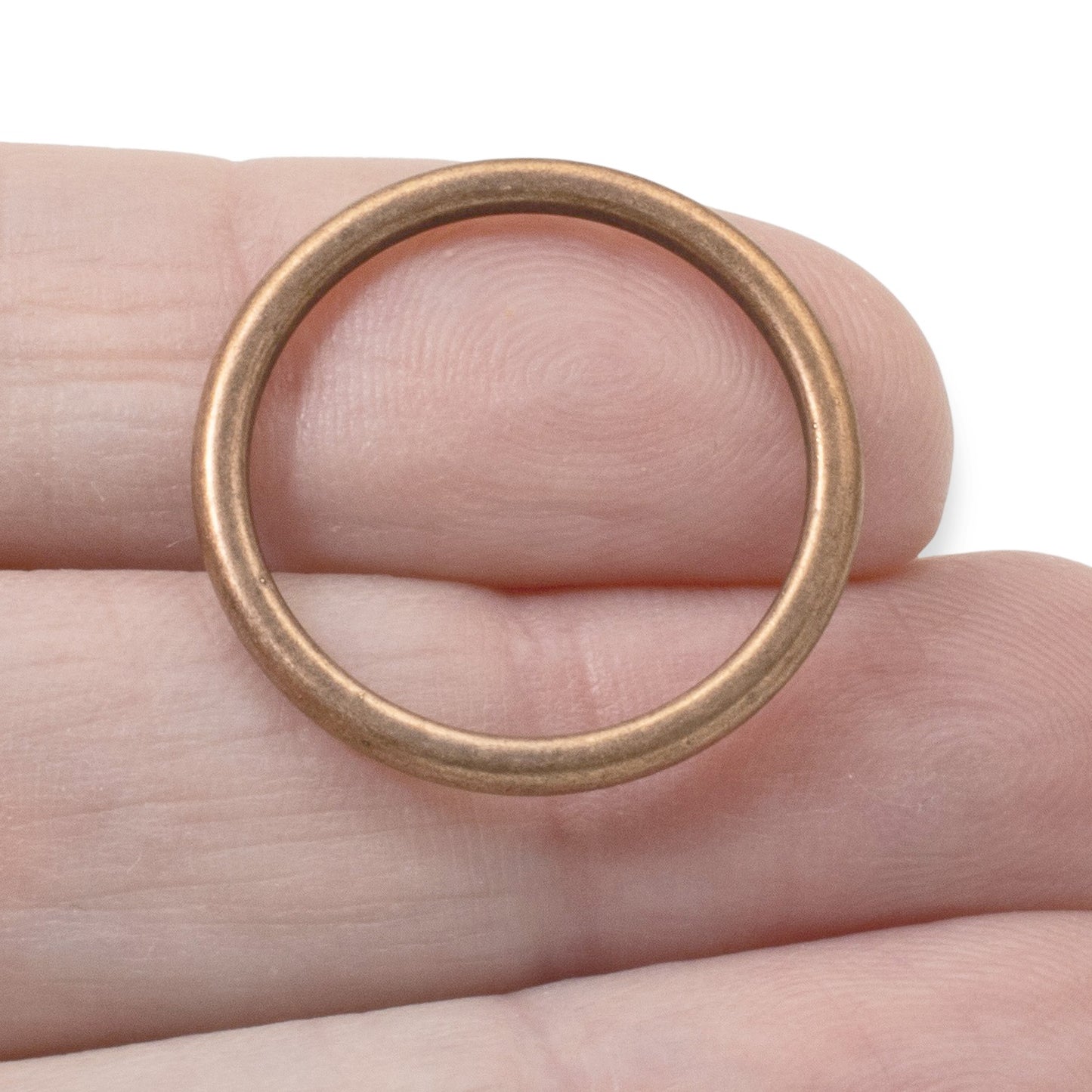 Open Frame Hoop Antique Copper: 25mm Charm Holders 2-Pack Nunn Design USA