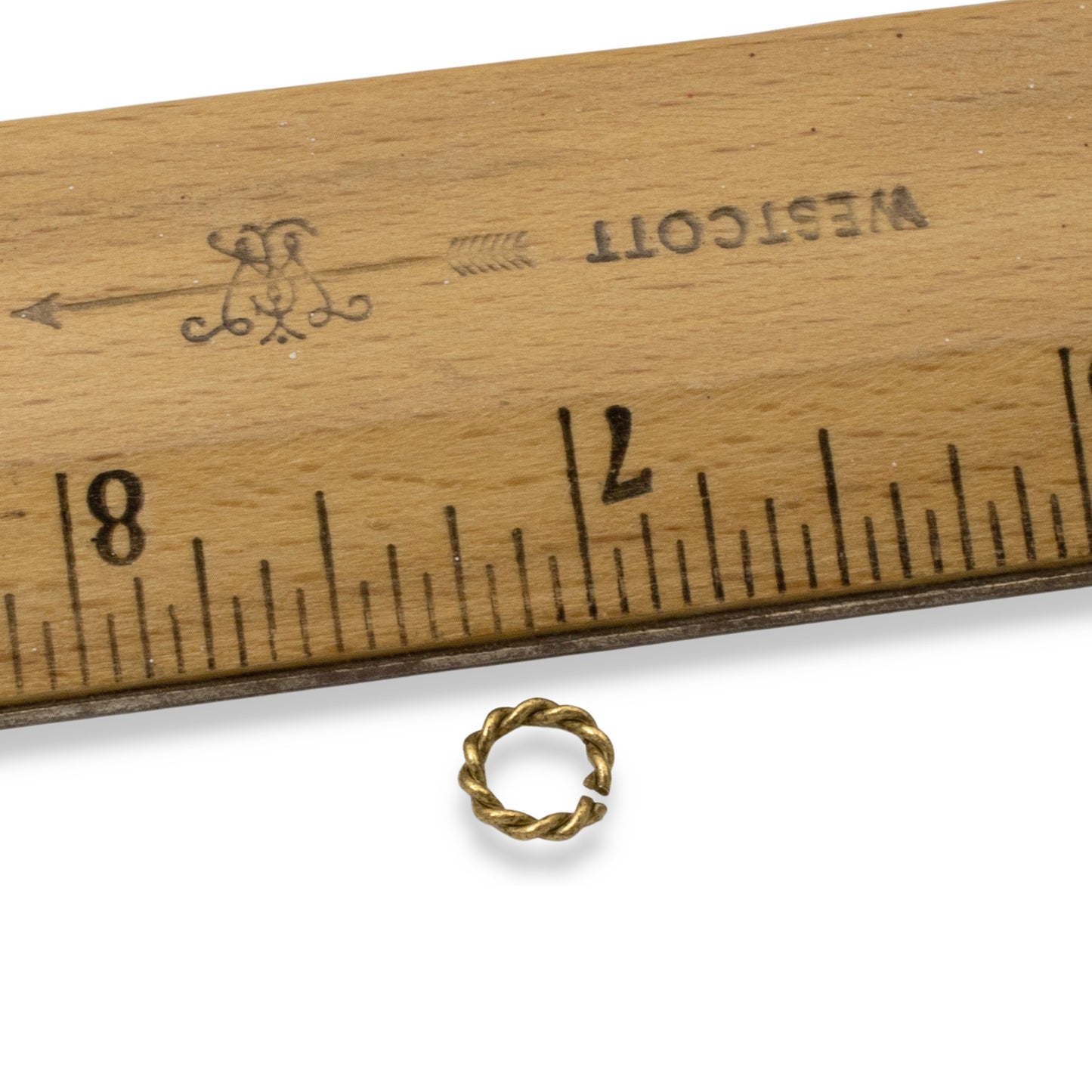 Antique Gold Rope Jump Rings: 10-Pack Mini Charm Necklace Connectors DIY Jewelry