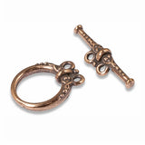 1 Set Copper Heirloom Two Strand Toggle Clasp, TierraCast Clasp for DIY Jewelry