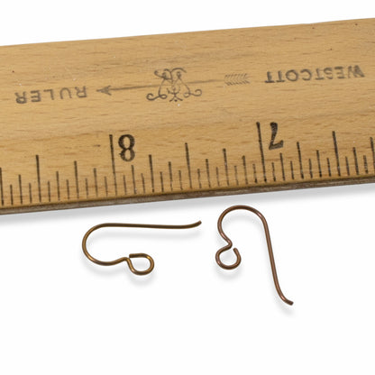 10-Pack Bronze Niobium Ear Wires, Hypoallergenic Earring Hooks, Sensitive Ears Safe, USA Made
