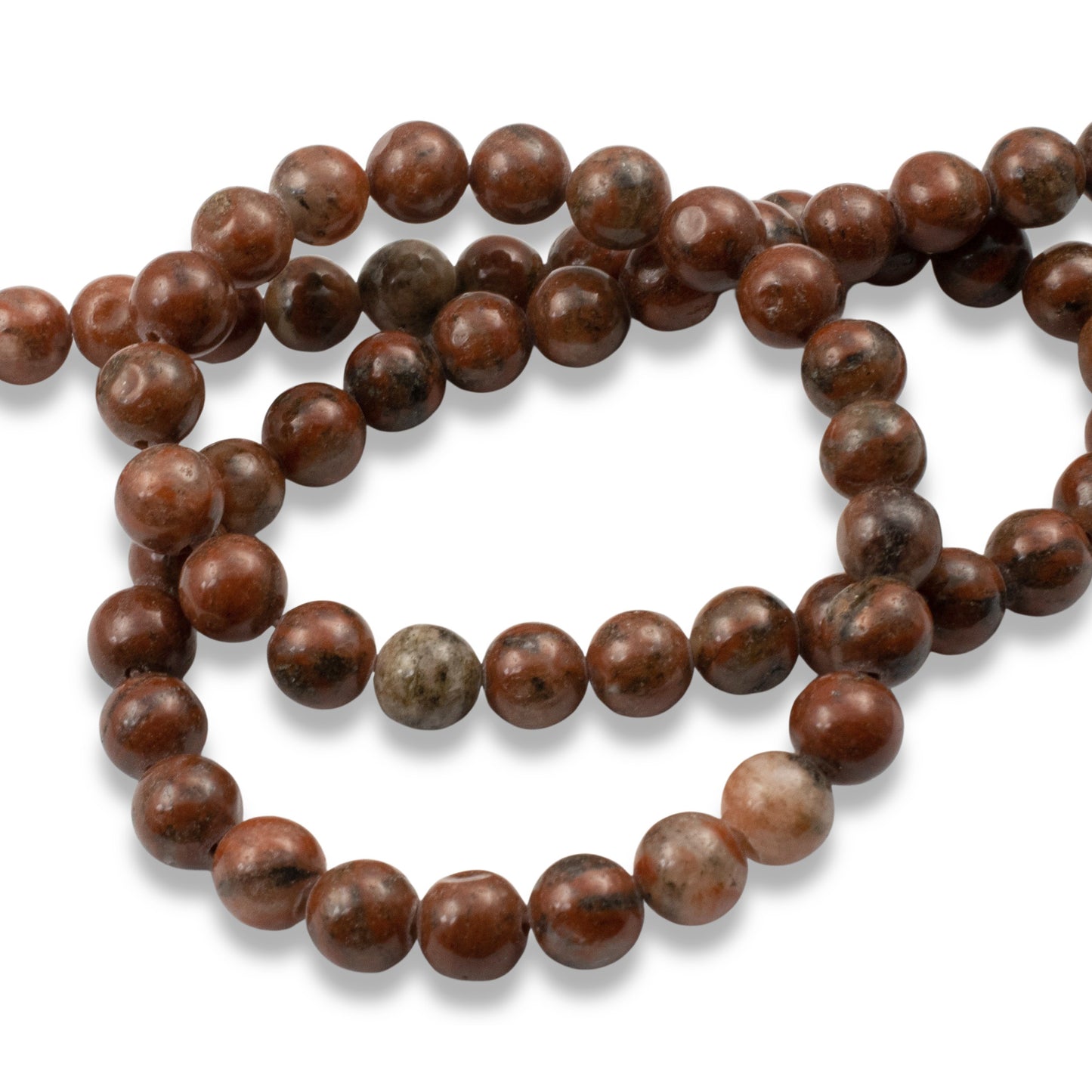 Brazil Agate Beads: 6mm Round Reddish Brown Gemstone Strand Natural Stone Jewelry Making Supplies 60pcs