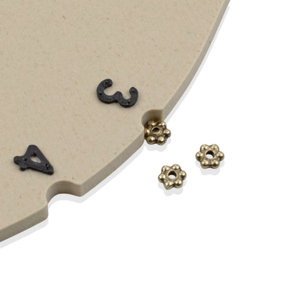 Satin Brass 3mm Daisy Spacers: Heishi Flower Spacers, Tiny Jewelry Beads 50-Pack