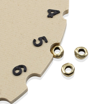Satin Brass 5mm Nugget Spacer Beads: 2mm Hole for Leather Crafting 20-Pack