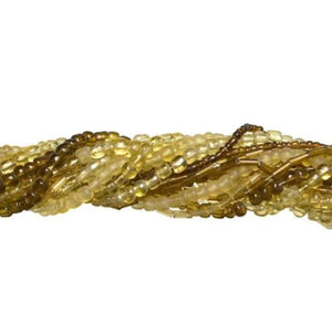 Honey Yellow Topaz Glass Seed Beads Set, Jewelry Basics Bead Mix 90g