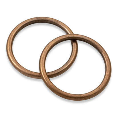 Open Frame Hoop Antique Copper: 25mm Charm Holders 2-Pack Nunn Design USA