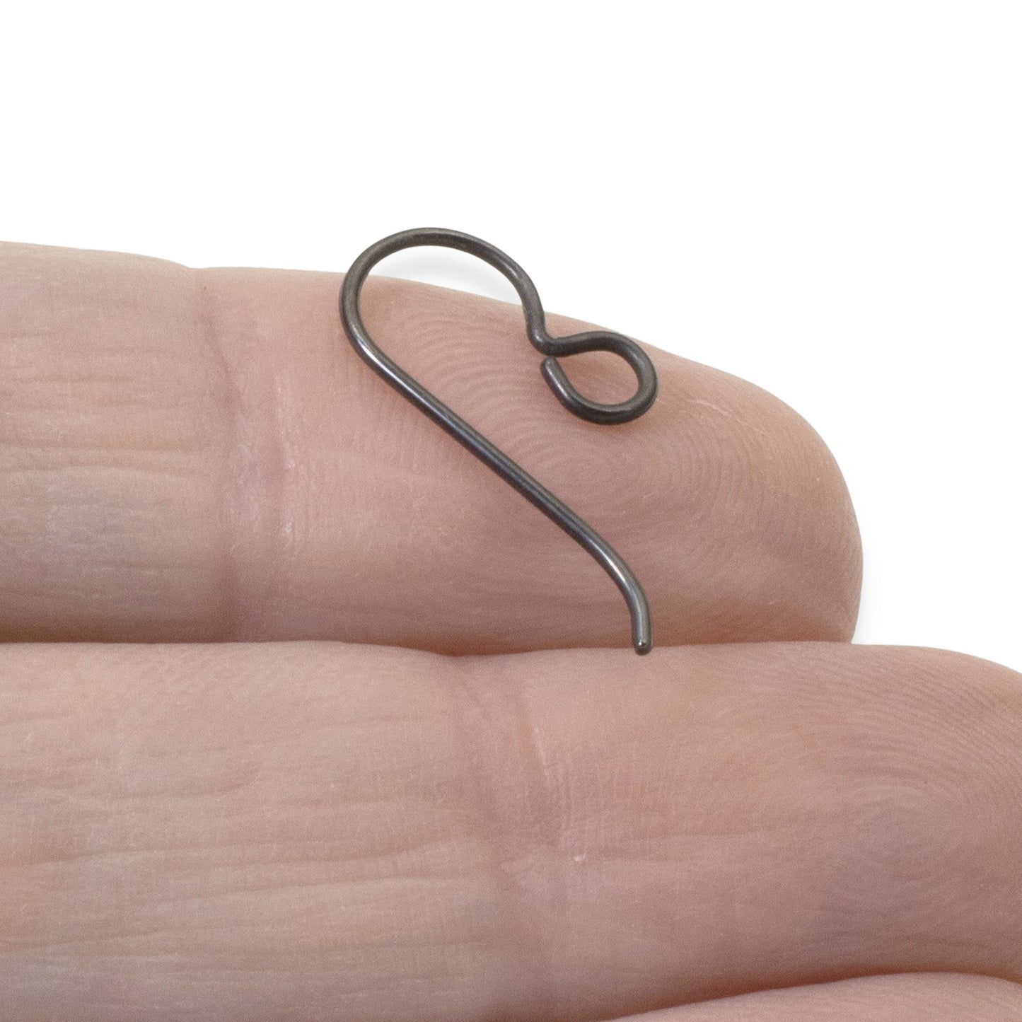 50-Pack Black Niobium Ear Wires, Professional Jewelry Supply, Hypoallergenic, Matte Black USA