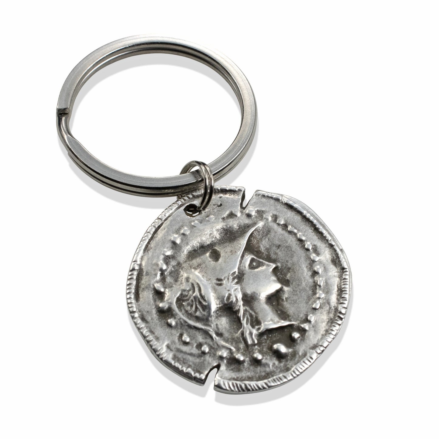 Athena Coin Keychain: Greek Goddess Wisdom Symbol, Achievement Gift
