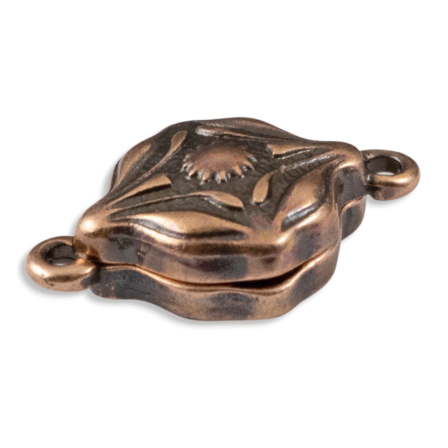 Ornate Magnetic Clasp Copper: Easy Close Art Deco Style Jewelry Findings