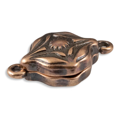 Ornate Magnetic Clasp Copper: Easy Close Art Deco Style Jewelry Findings