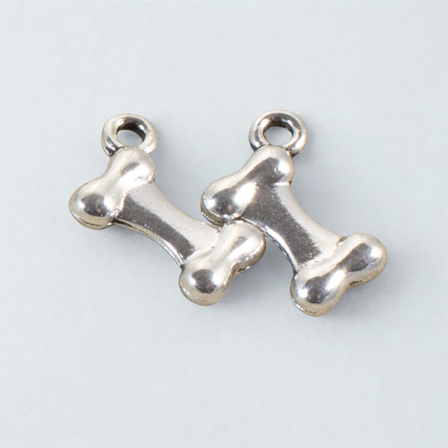 Silver Dog Bone Charms, 20-Pack Pet Lover Supplies for DIY Jewelry & Keychains