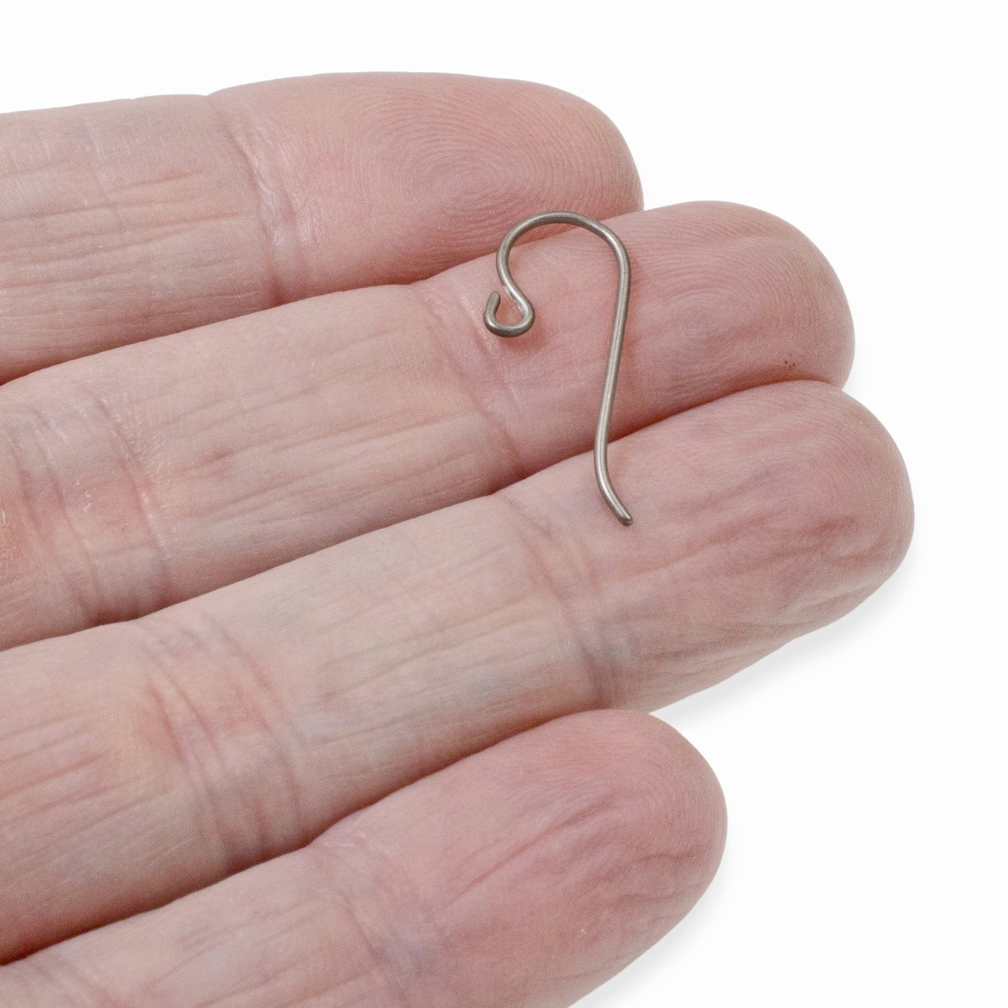 10 Gray Niobium Ear Wires - Small Loop - TierraCast Hypoallergenic Earring Hooks